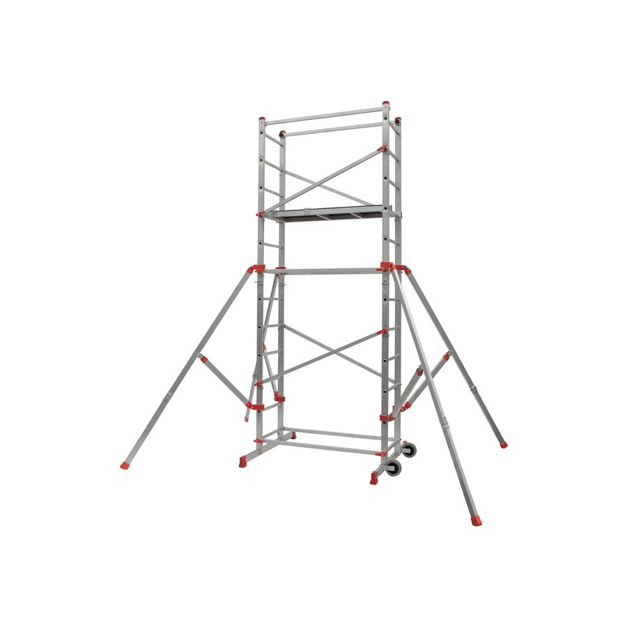 Échafaudage roulant aluminium Dynamic - Pack A + B - Hauteur de travail 4,45 m