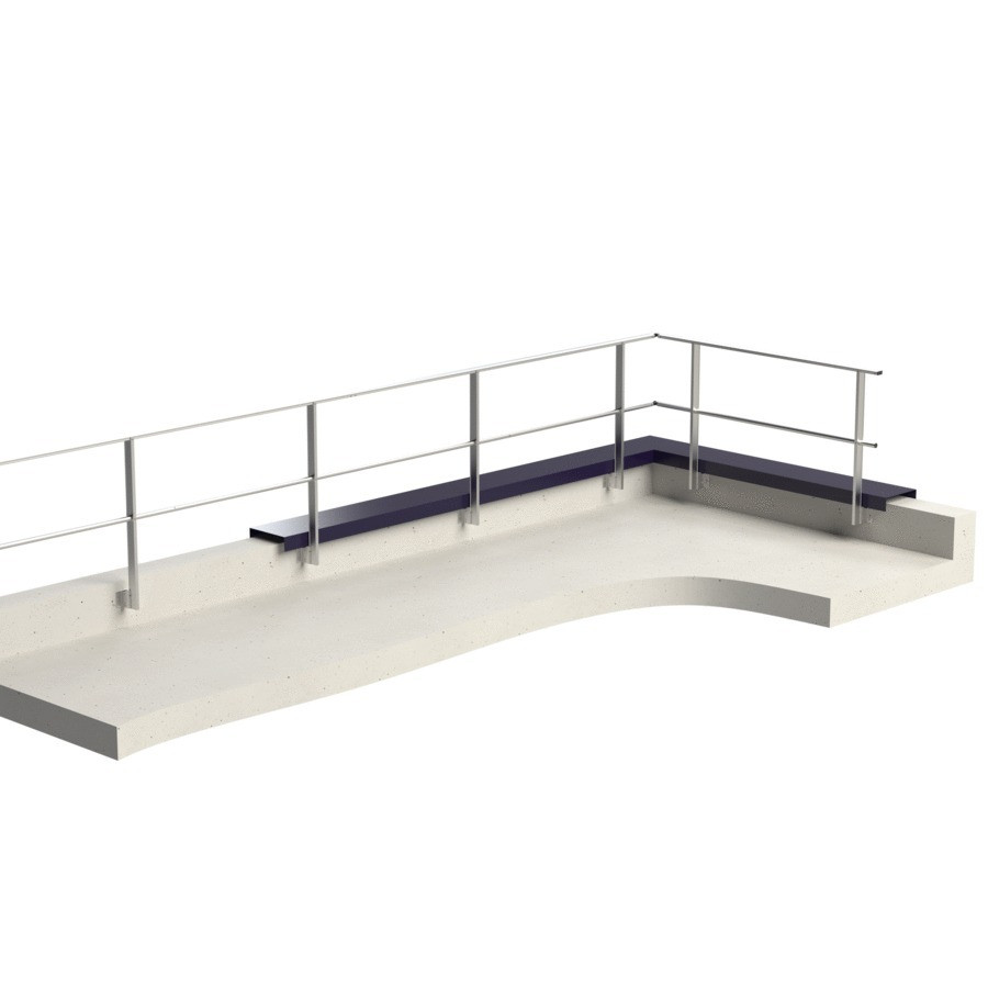 Garde-corps FASTGUARD fixation en applique déporté