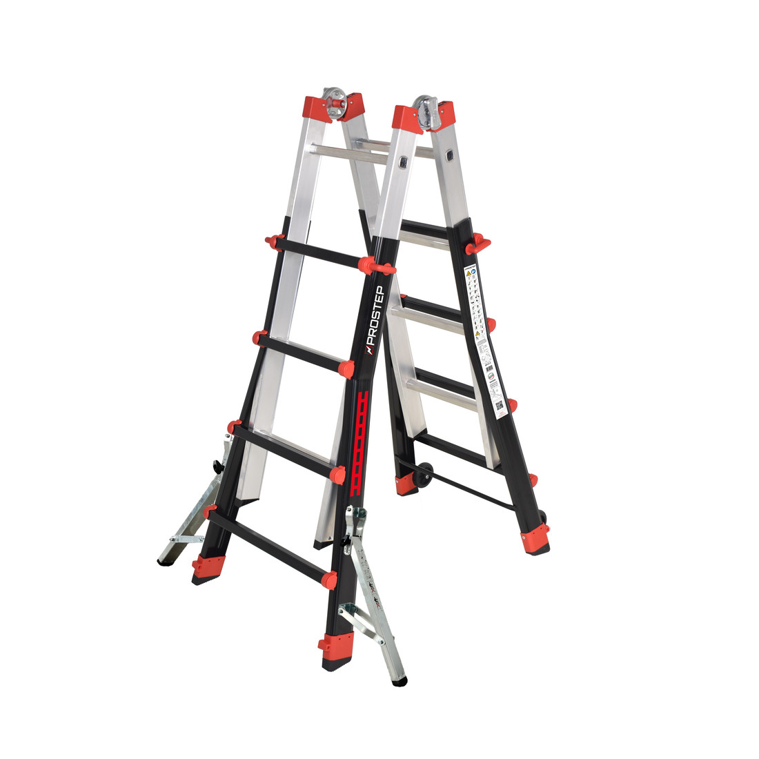 Échelle multiposition télescopique professionnelle avec stabilisateur PROSTEP